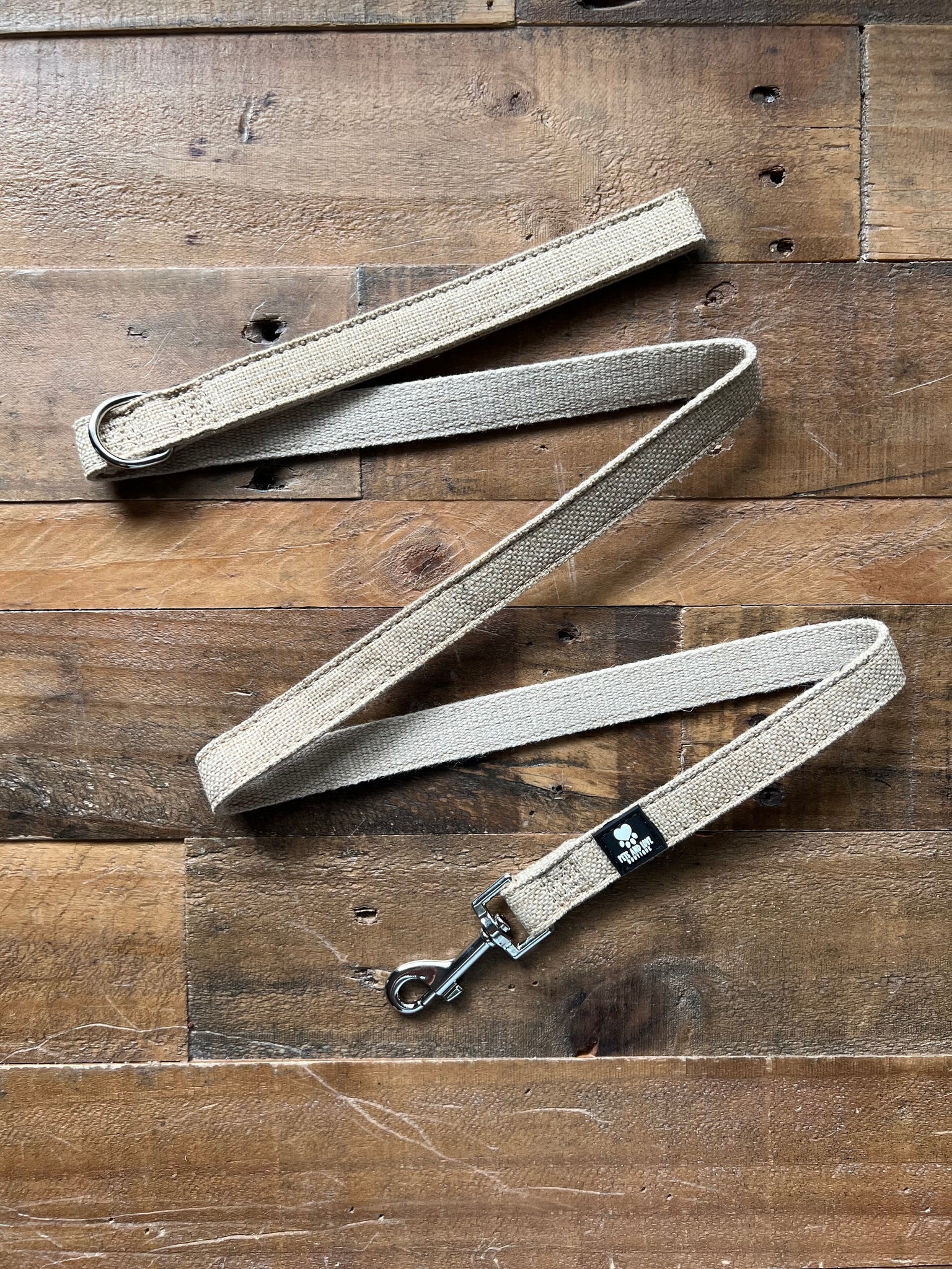 Organic Hemp Dog Leash - Tan