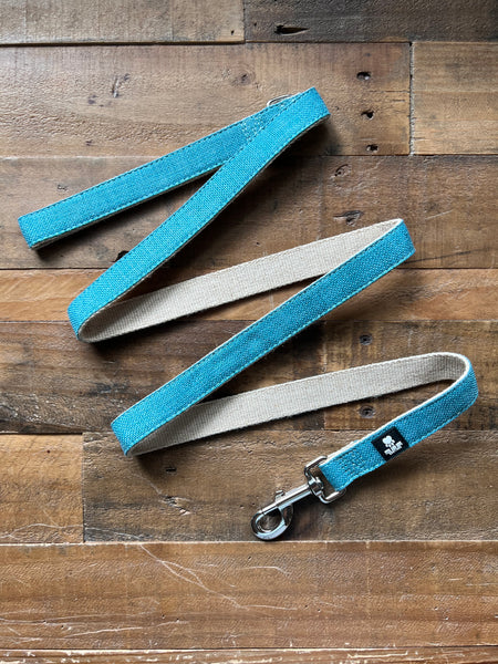Organic Hemp Dog Leash - Teal