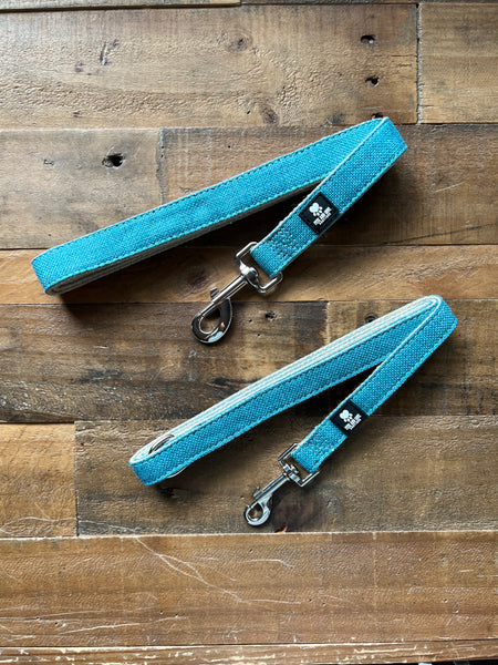 Organic Hemp Dog Leash - Teal