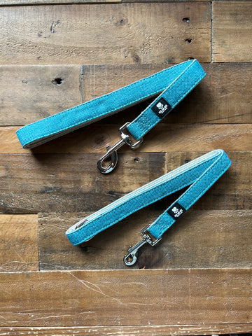 Organic Hemp Dog Leash - Teal