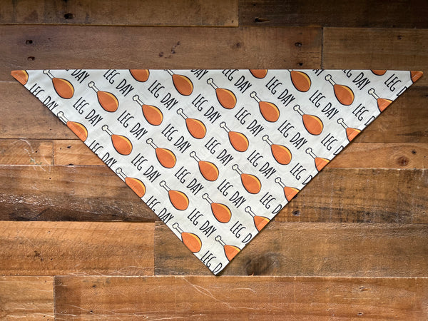 Thanksgiving Leg Day Dog Bandana