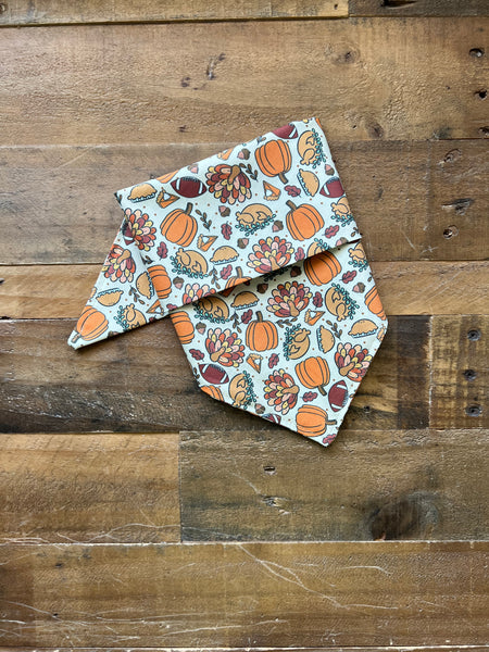 Thanksgiving Feast Dog Bandana
