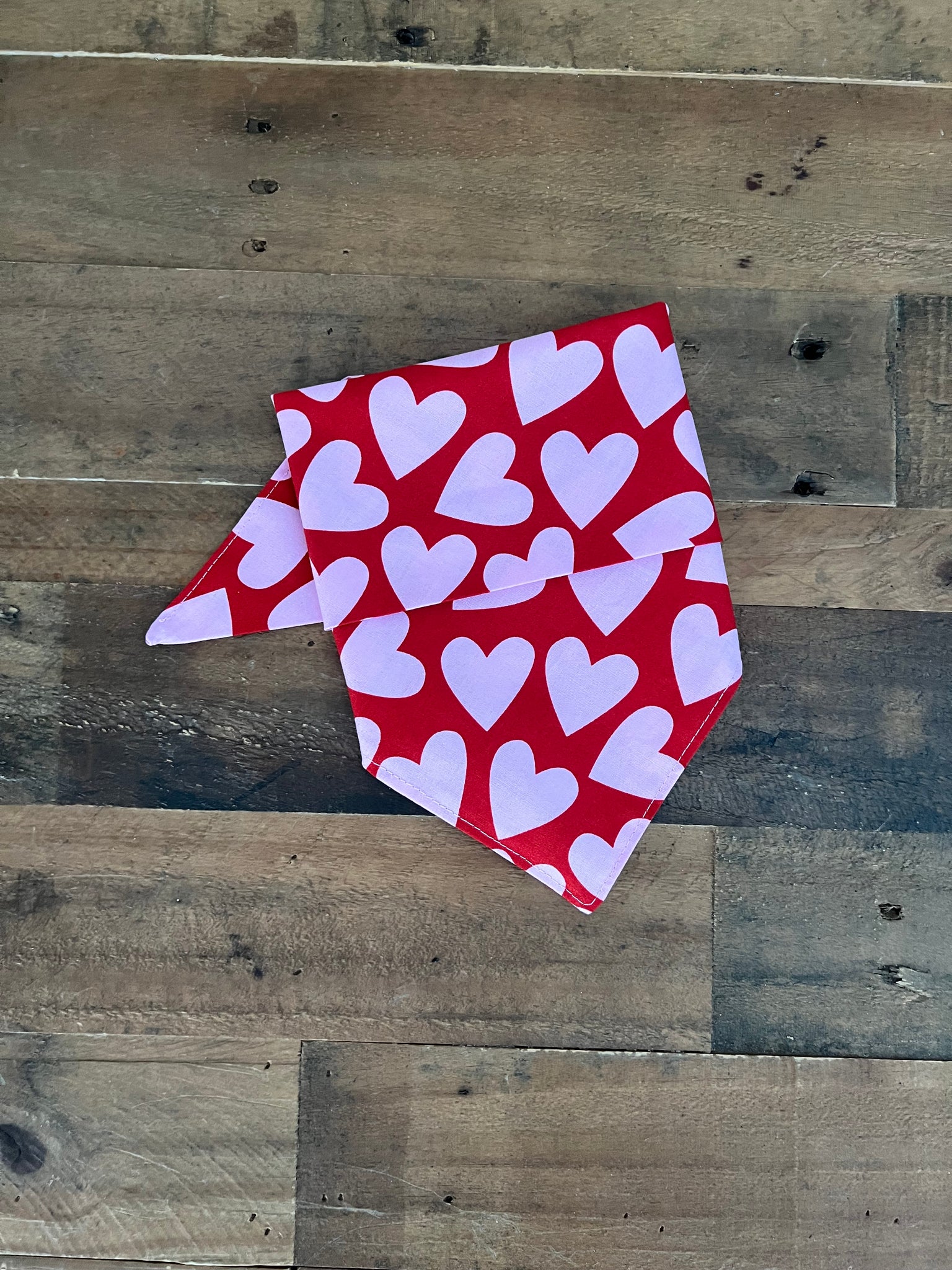 Valentines Big Hearts Dog Bandana