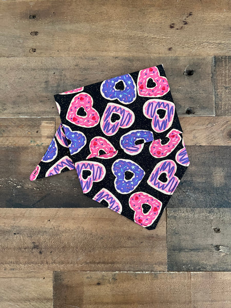Valentines Donuts Dog Bandana