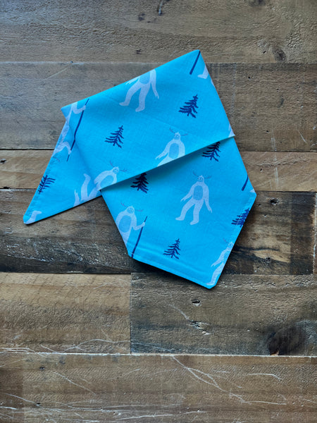 Winter Abominable Snowman Dog Bandana