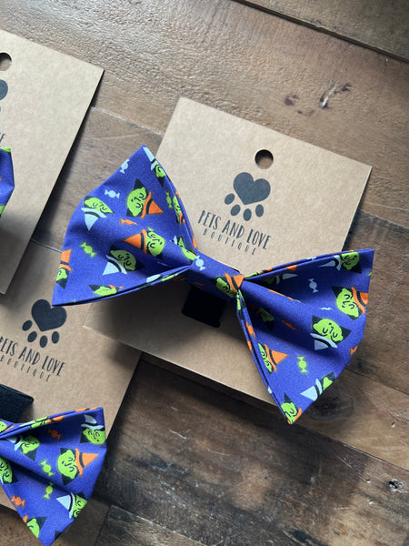Halloween Witches Pet Bow Tie