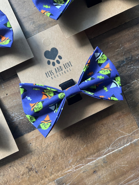 Halloween Witches Pet Bow Tie