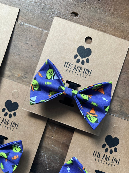 Halloween Witches Pet Bow Tie