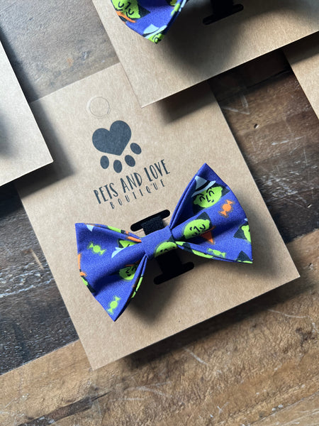 Halloween Witches Pet Bow Tie
