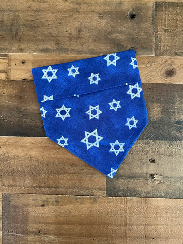 Hanukkah - Blue and Silver Stars Dog Bandana