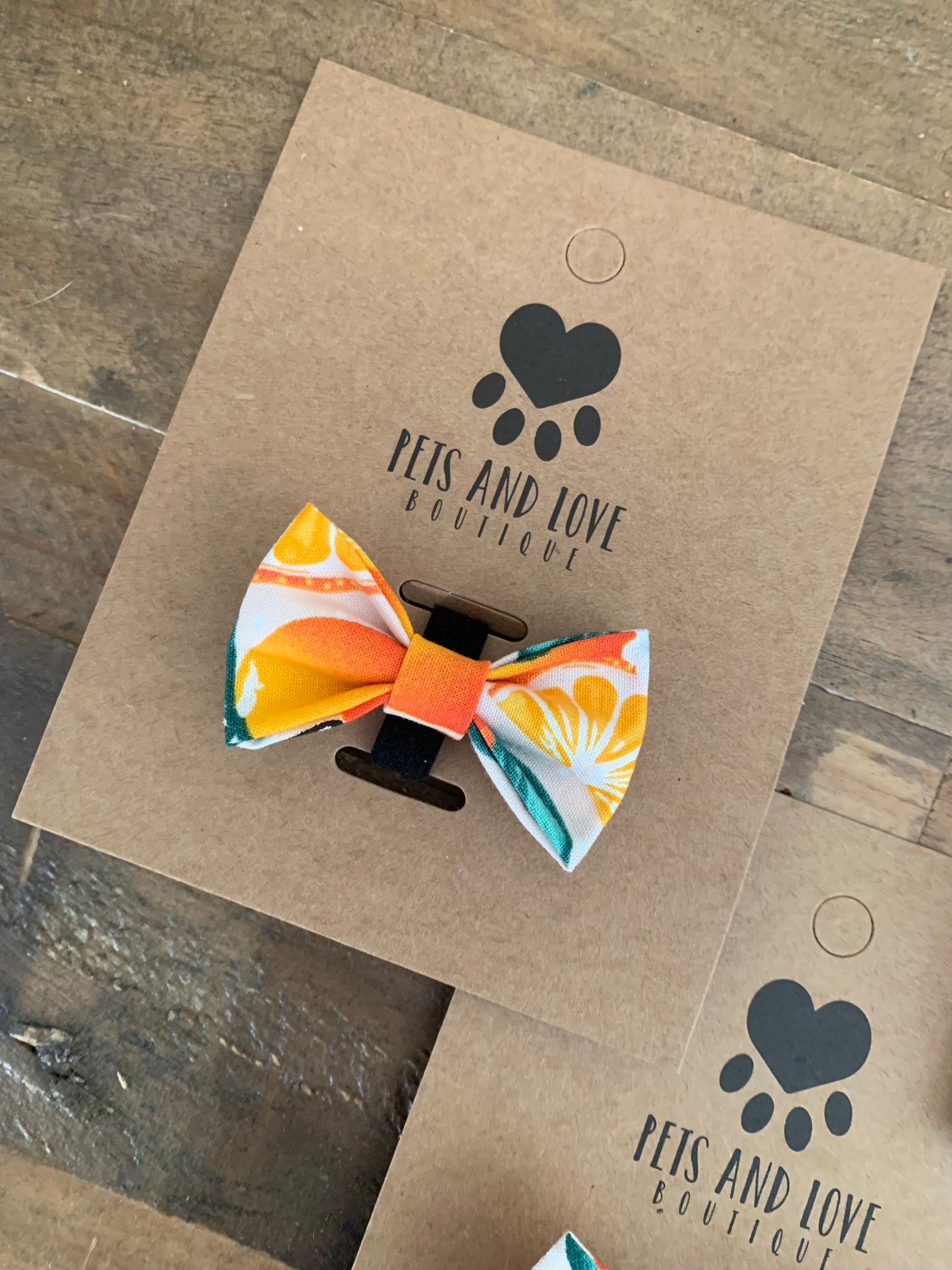 Oranges Dog Bow